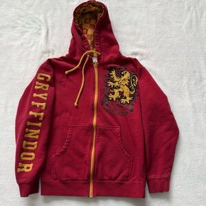 Harry Potter Gryffindor Hoodie Red with Lion Crest Universal Studios Adult XS